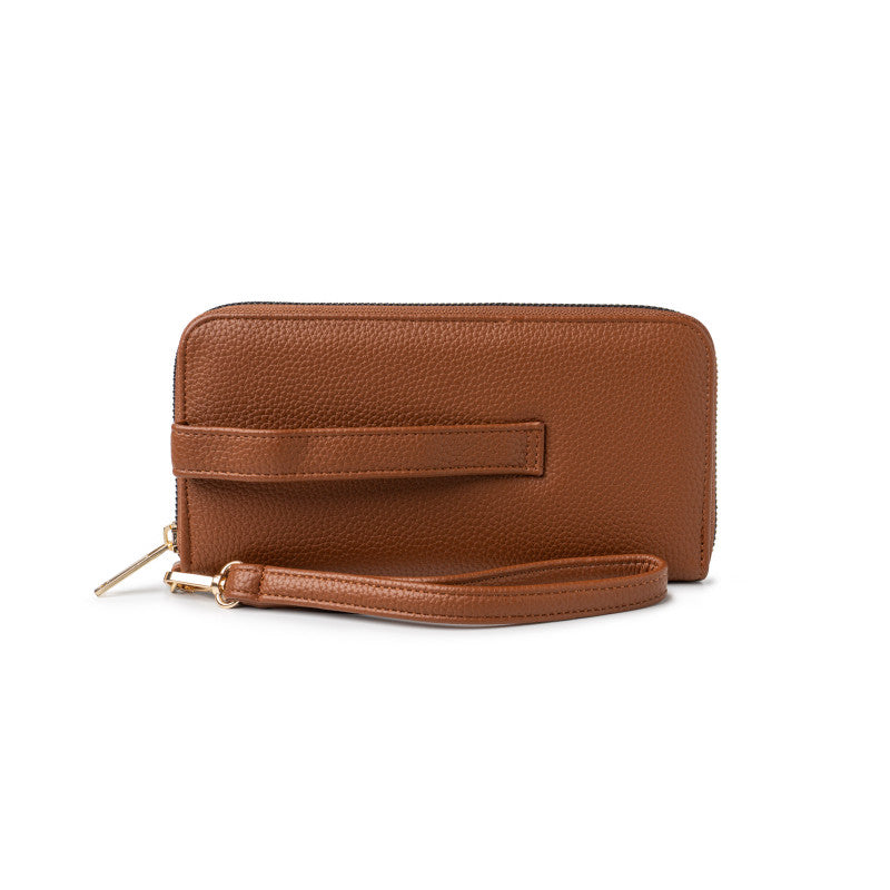 Kedzie Eclipse Zip Around Wallet Chestnut