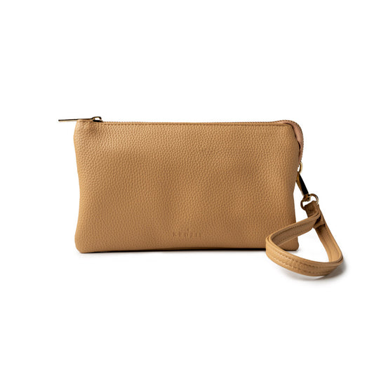 Kedzie Eclipse Convertible Wallet Crossbody Two Toned Tan/Cream