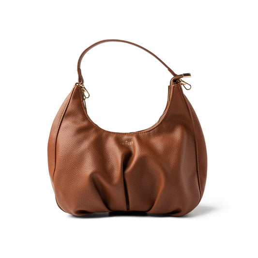 Kedzie Elle Vegan Leather Shoulder Bag Chestnut