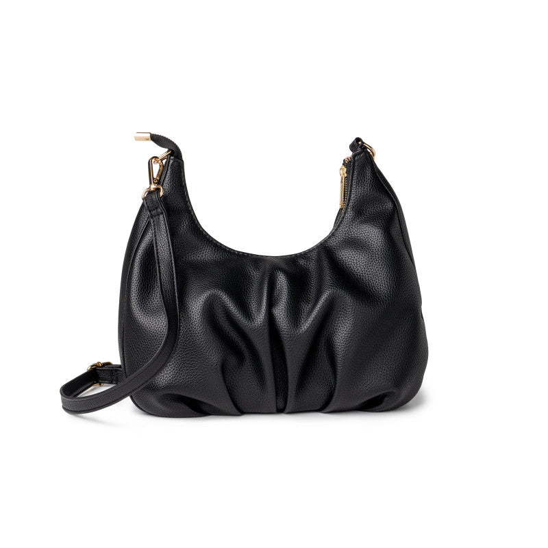 Kedzie Elle Vegan Leather Shoulder Bag Black