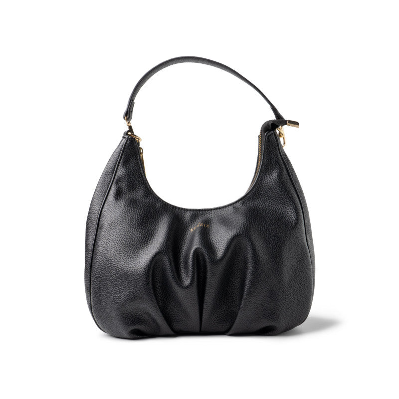 Kedzie Elle Vegan Leather Shoulder Bag Black
