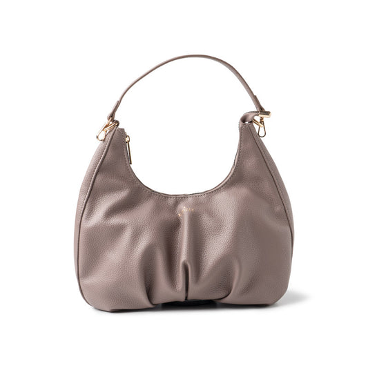 Kedzie Elle Vegan Leather Shoulder Bag Grey