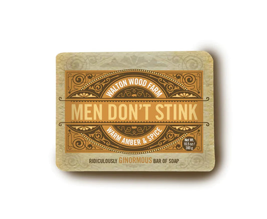 Men Don't Stink - Bar Soap - Warm Amber Spice - Walton Wood Farm
