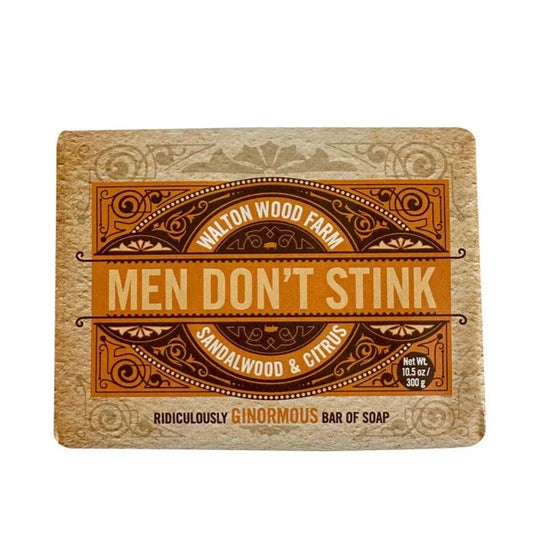 Men Don't Stink - Bar Soap - Sandalwood & Citrus - Walton Wood Farm